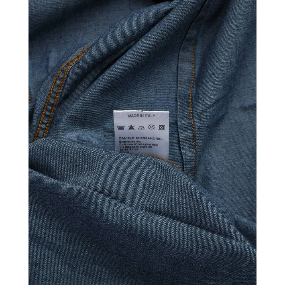 Daniele Alessandrini TRE Shirt Blue Heren