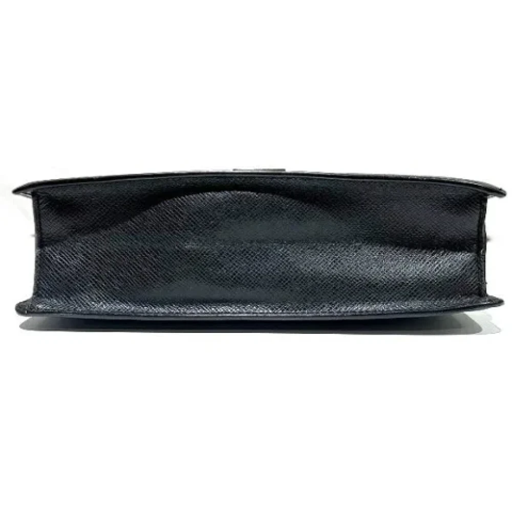 Louis Vuitton Vintage Pre-owned Leather clutches Black Heren