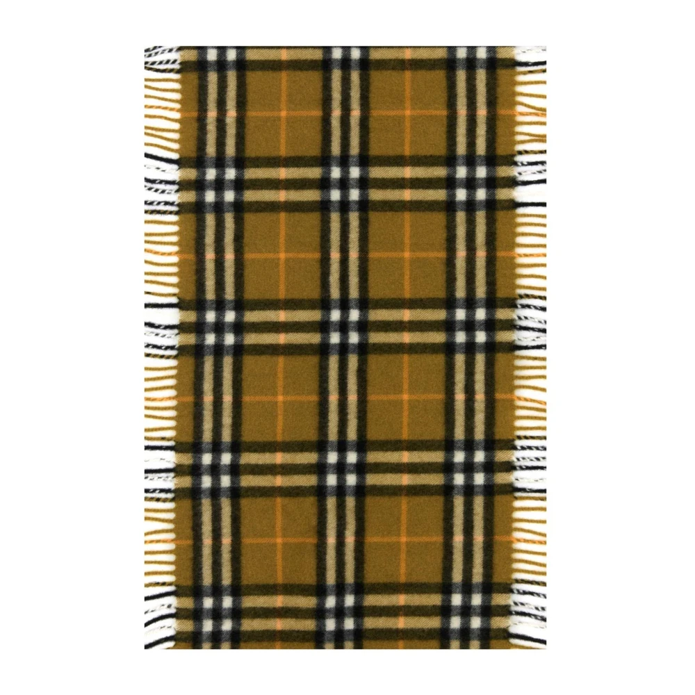 Burberry Kasjmier Sjaal met Ruitmotief Brown Dames