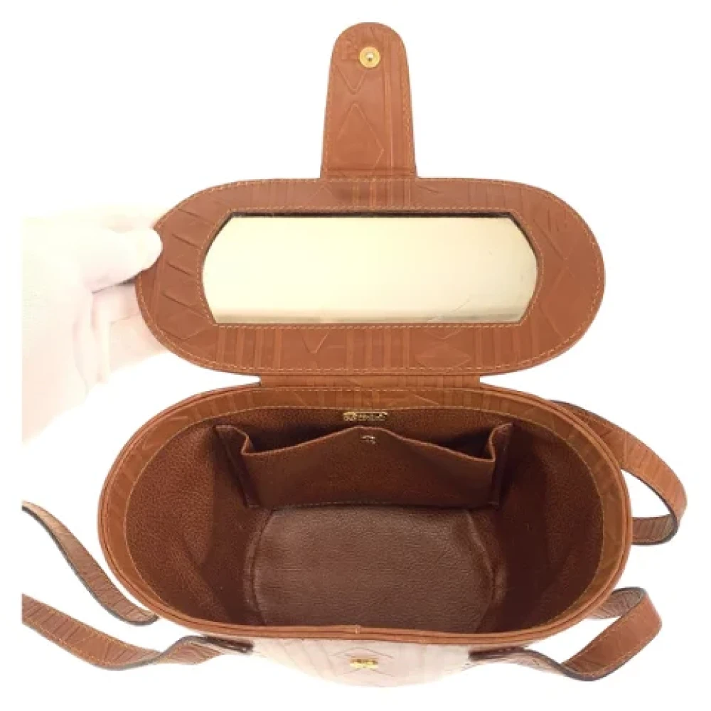 Fendi Vintage Pre-owned Leather fendi-bags Brown Dames