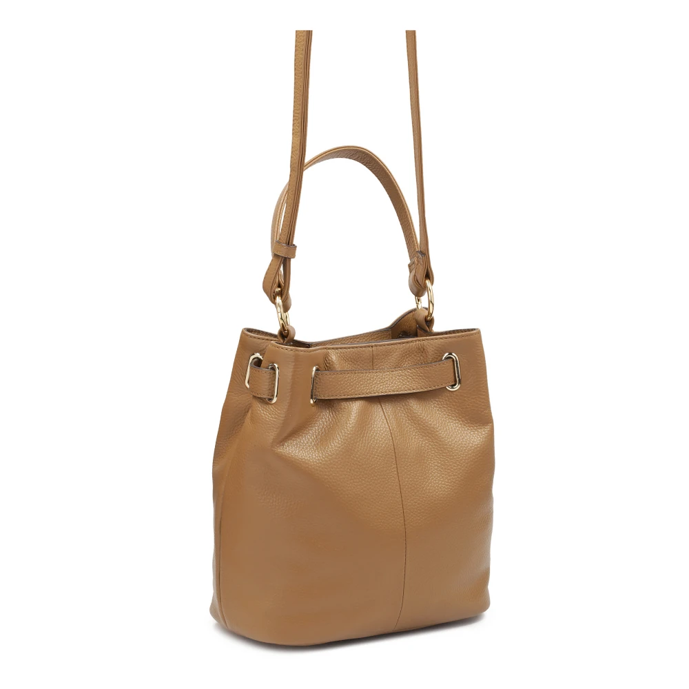 Kazar Bruine handtas met decoratieve band Brown Dames
