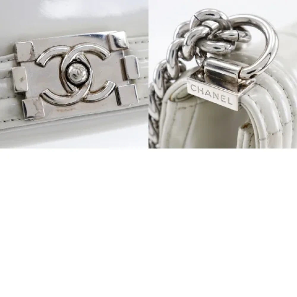 Chanel Vintage Pre-owned Leather chanel-bags White Dames