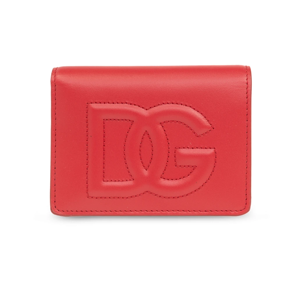 Dolce & Gabbana Leren portemonnee Red Dames