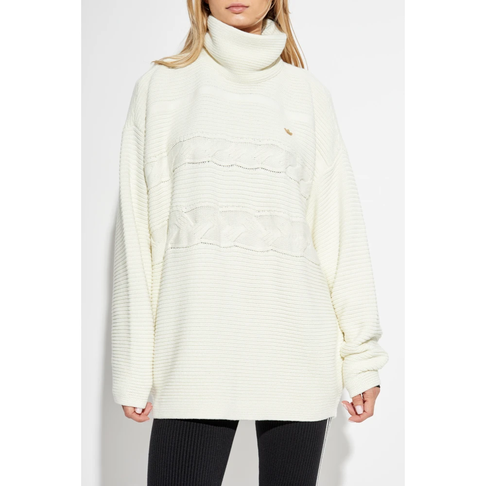 adidas Originals Turtleneck met logo White Dames
