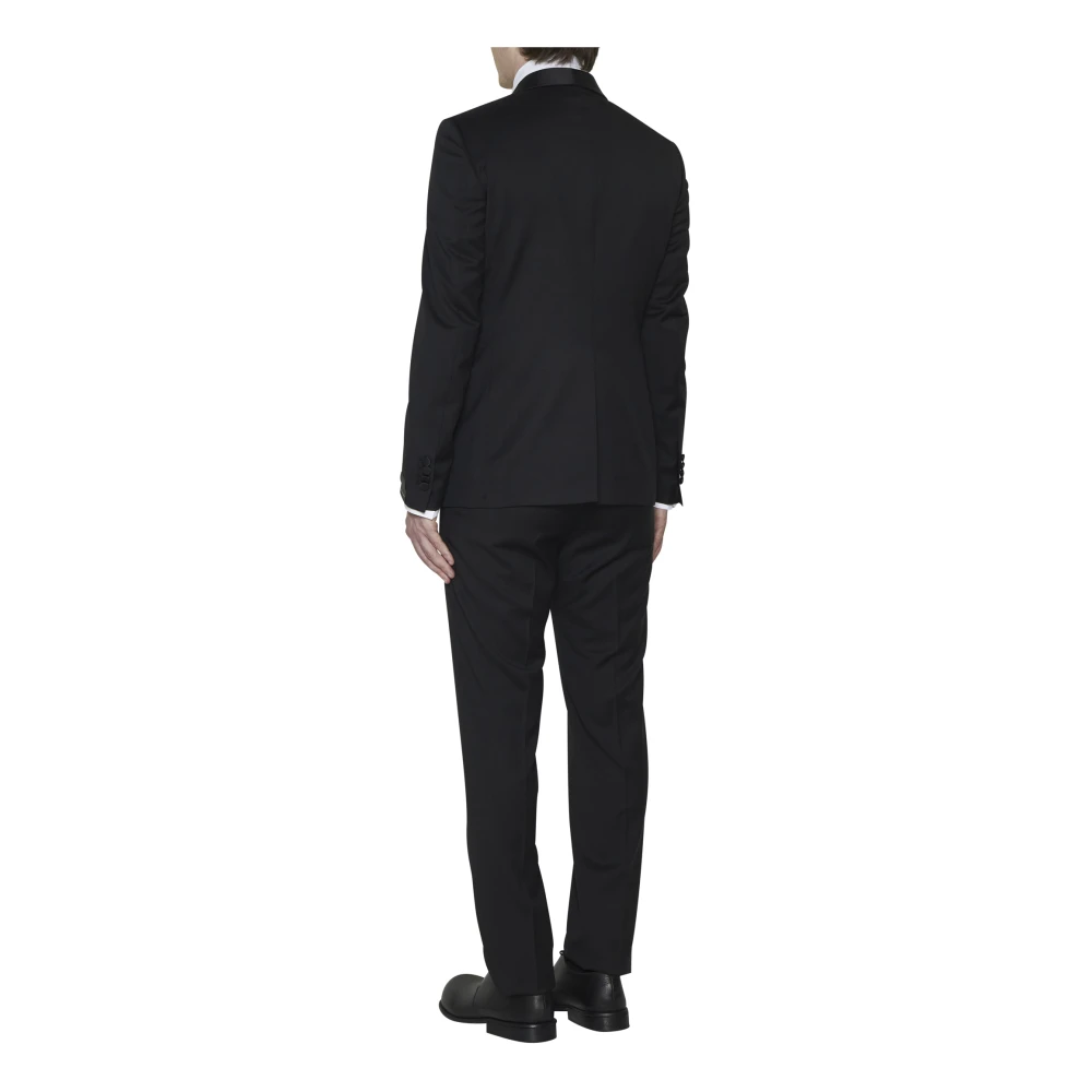 Tagliatore Zwarte Elegante Jurk Black Heren