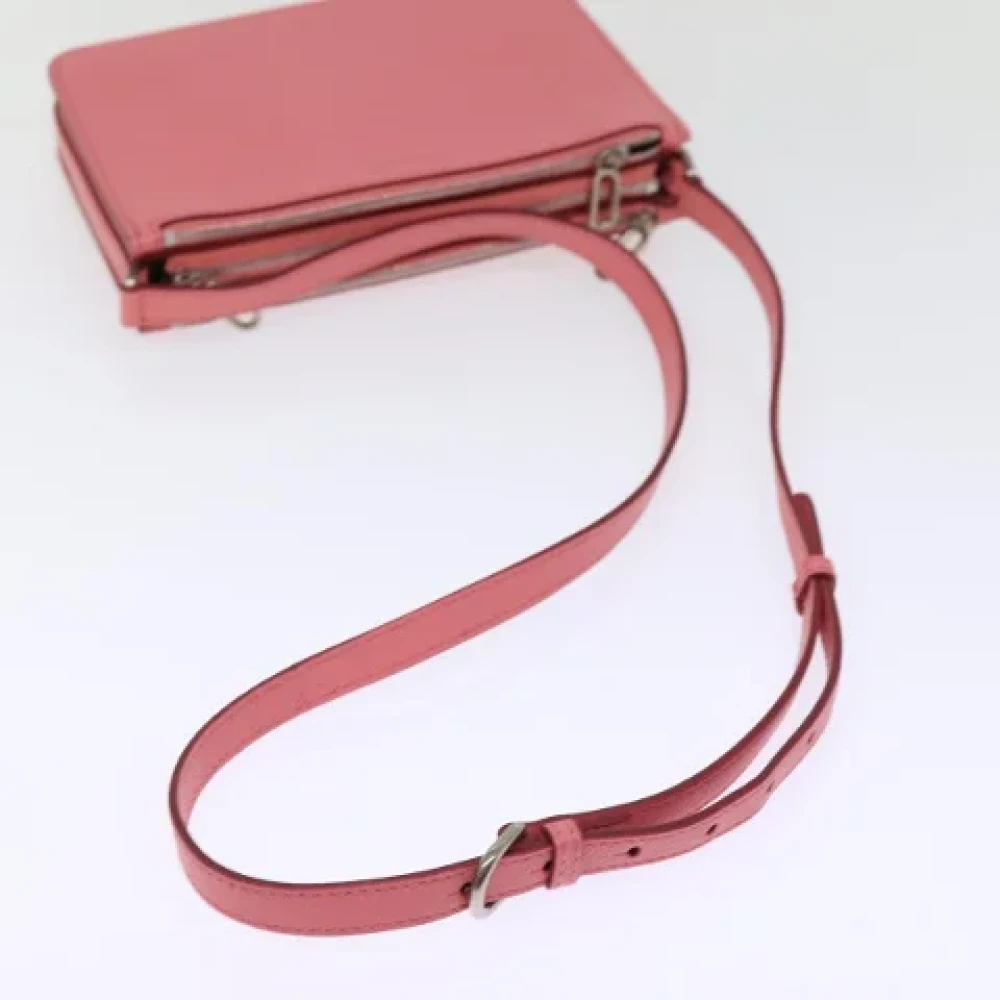 Burberry Vintage Pre-owned Leather shoulder-bags Pink Dames