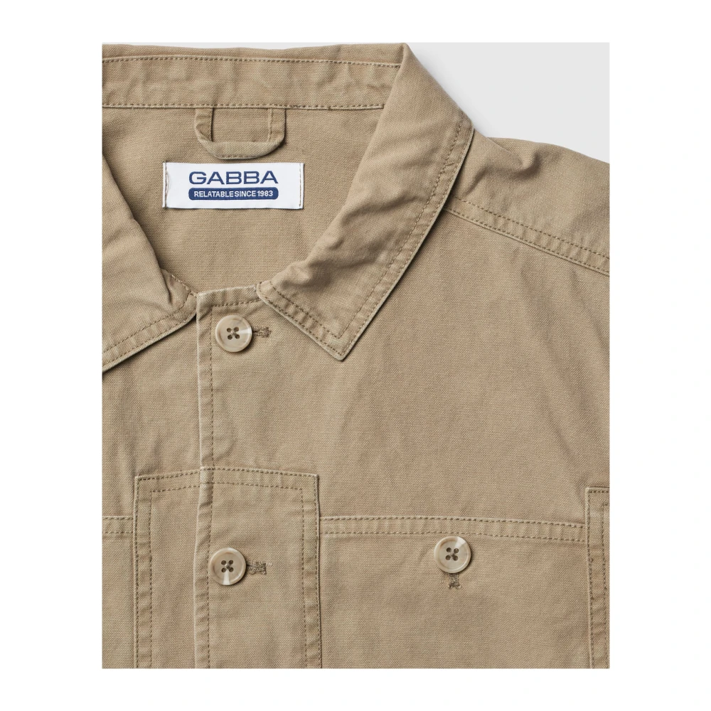 Gabba Licht Beige Militair Jack Beige Heren