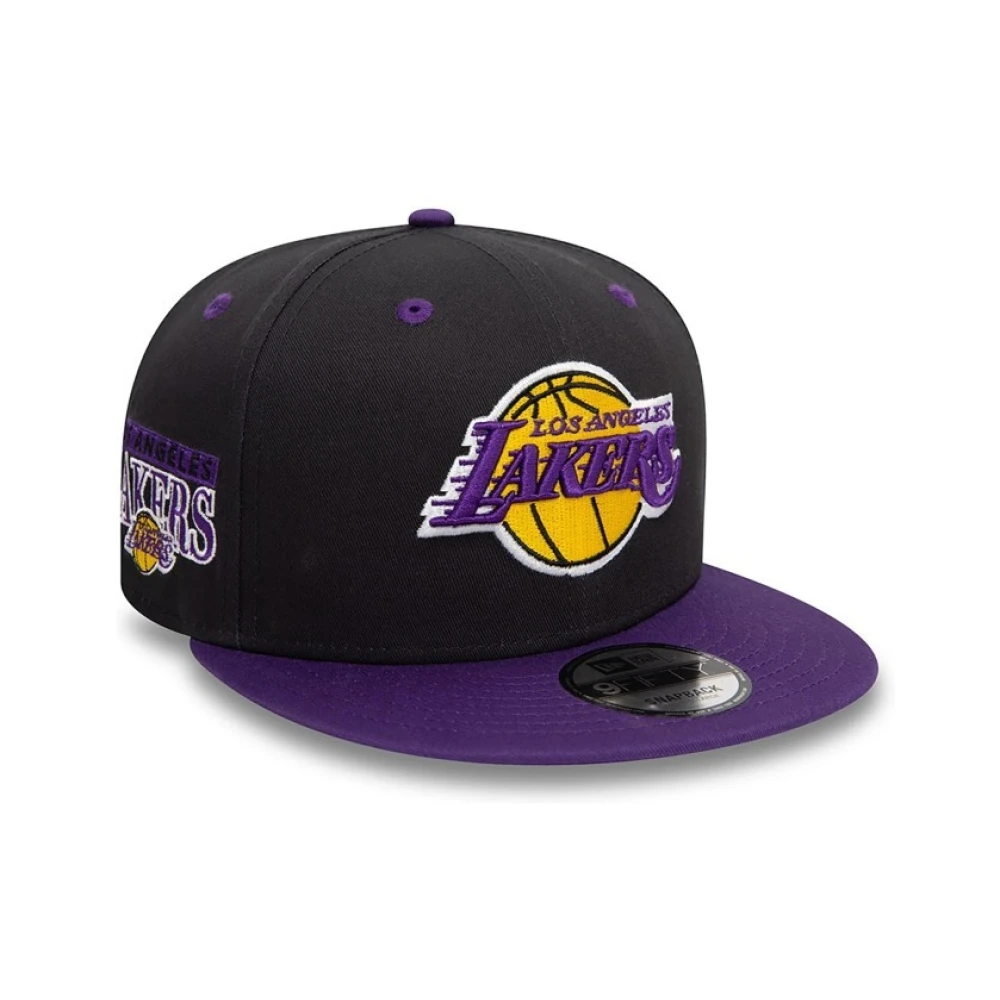 new era Zwarte Lakers Teamkleur Pet Black Heren