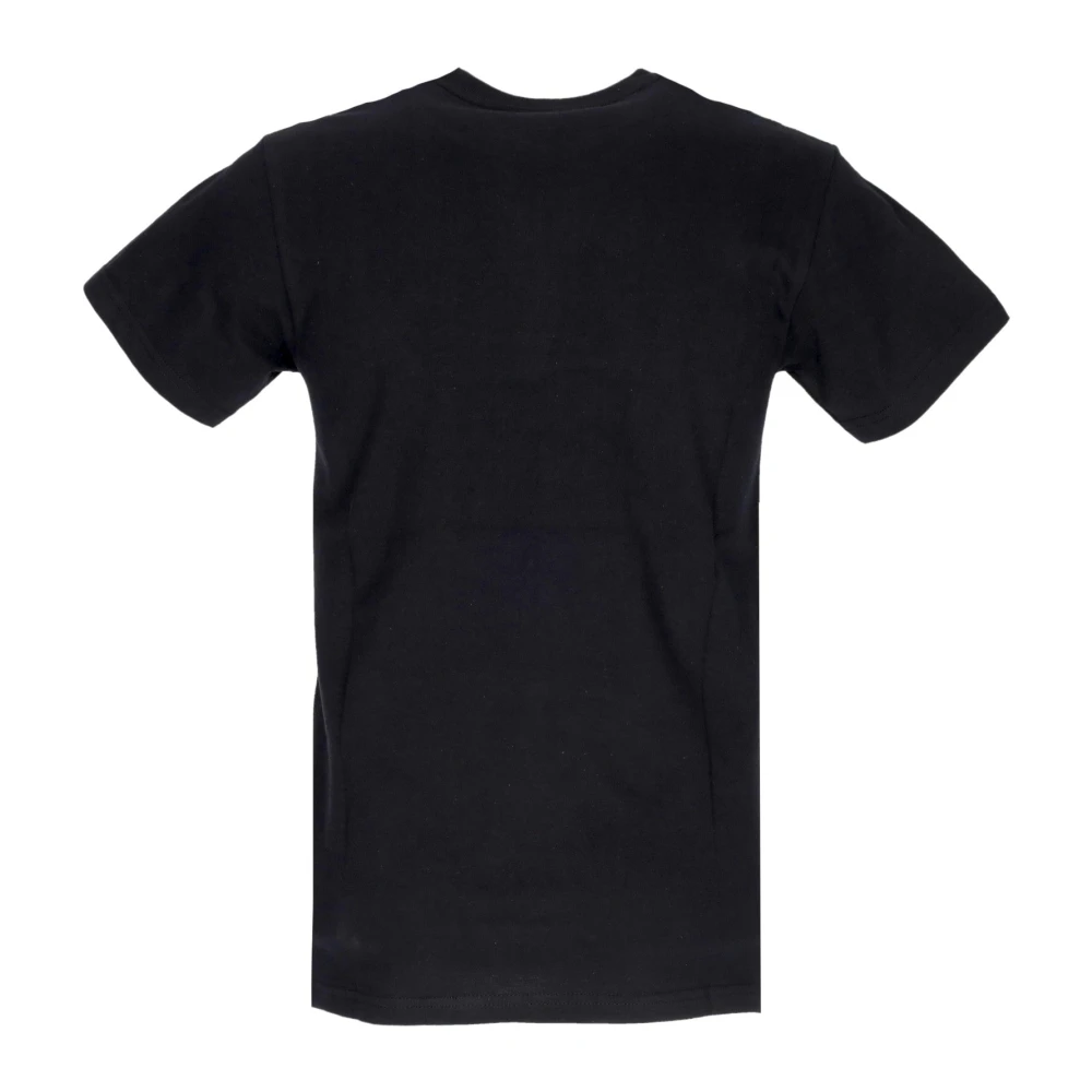 Usual Zwarte Crew Neck Katoenen T-shirt Black Heren