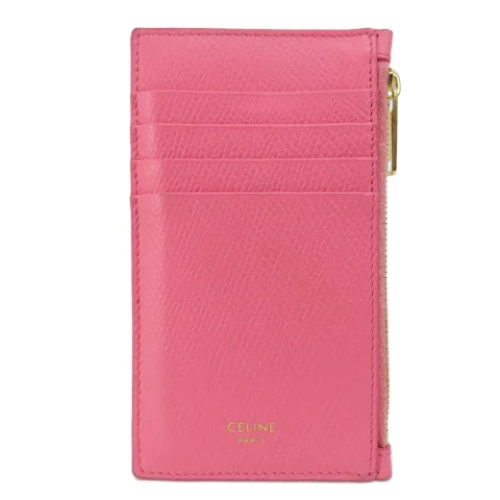 Celine Vintage Pre-owned Leather home-office Pink Dames