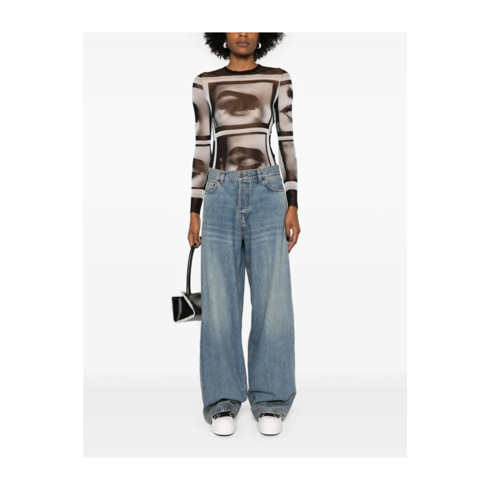 Haikure Boyfit Over Jeans Blue Dames
