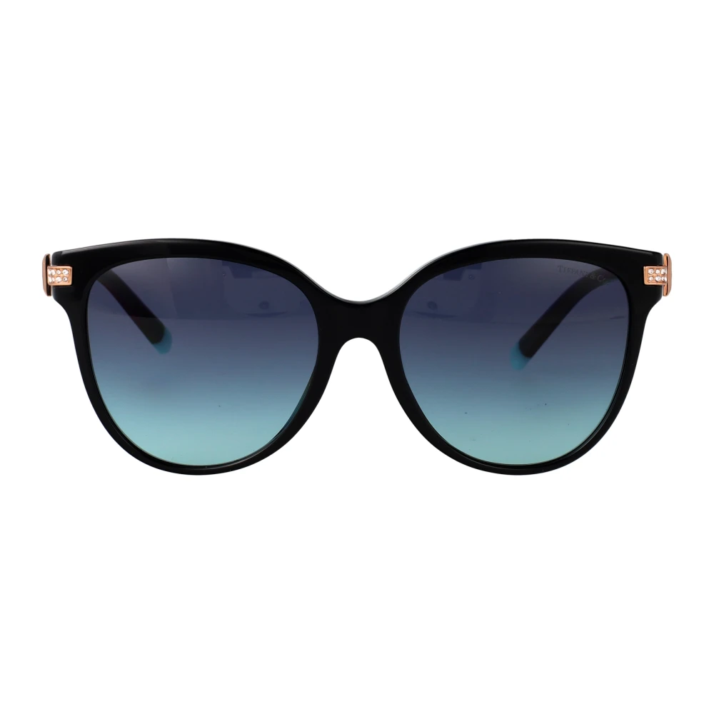 Tiffany Women's Black/Blue Tf4193b 80019S Woman Sunglasses Acetate Pillow Normal Shaded - Image 2