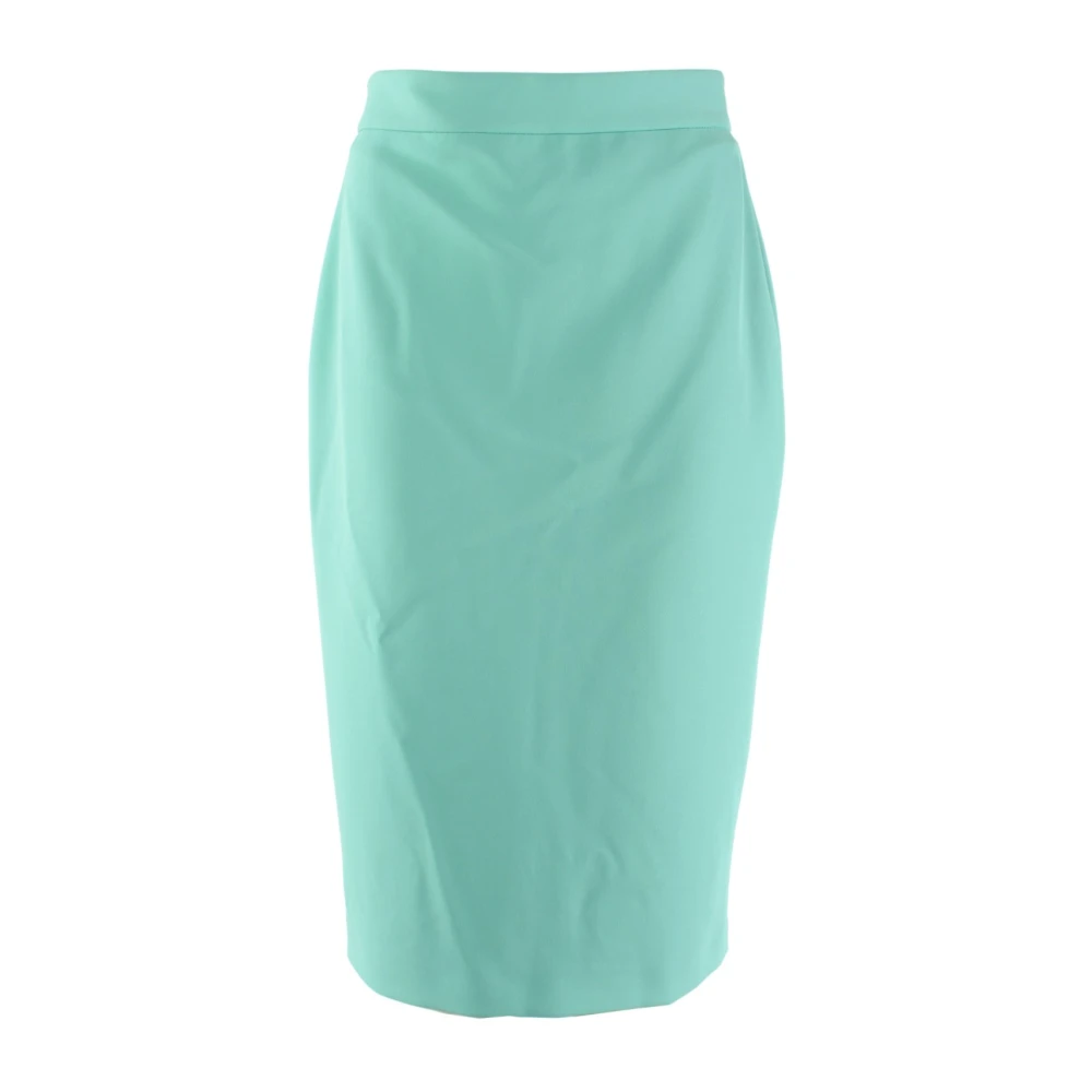 Pinko Groene rok met polyester en elastaan Green Dames