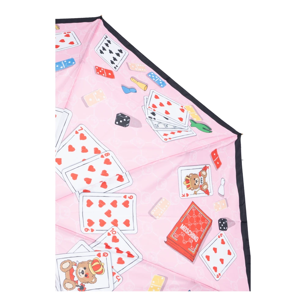 Moschino Paraplu met logo Pink Unisex