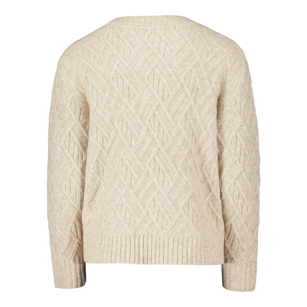 Betty & Co Klassieke Gebreide Trui Beige Dames