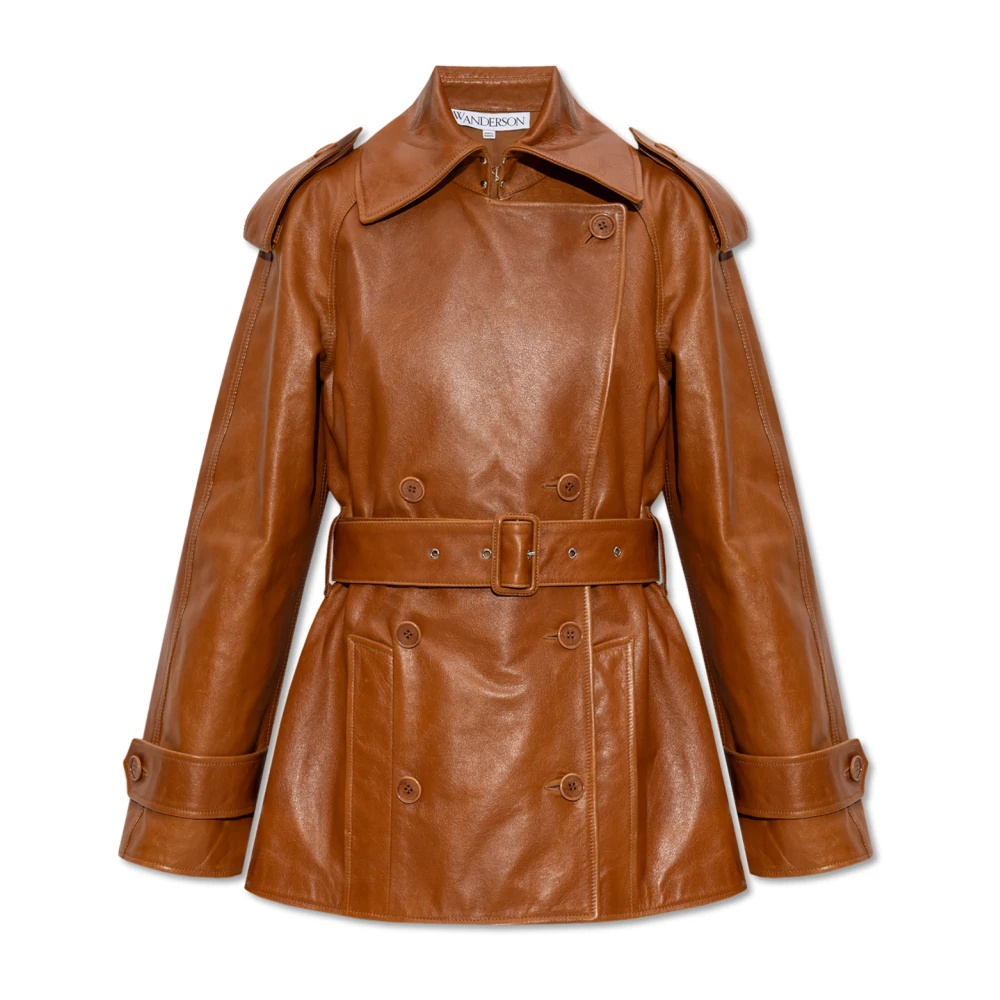 JW Anderson Leren jas Brown Dames