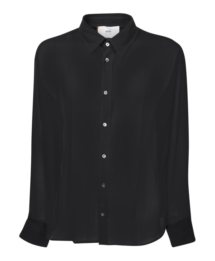 chemise-noire-transparente-col-classique