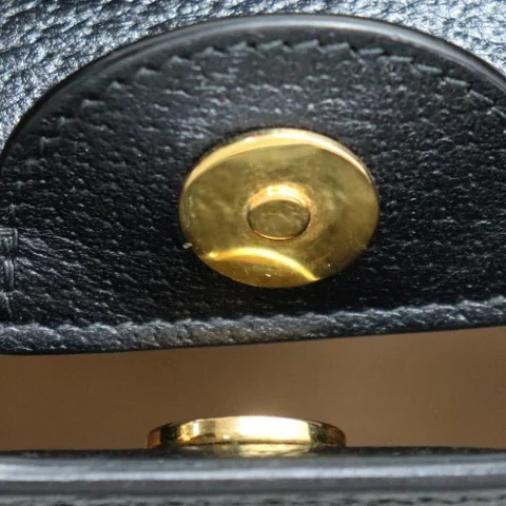 Gucci Vintage Pre-owned Leather gucci-bags Black Dames