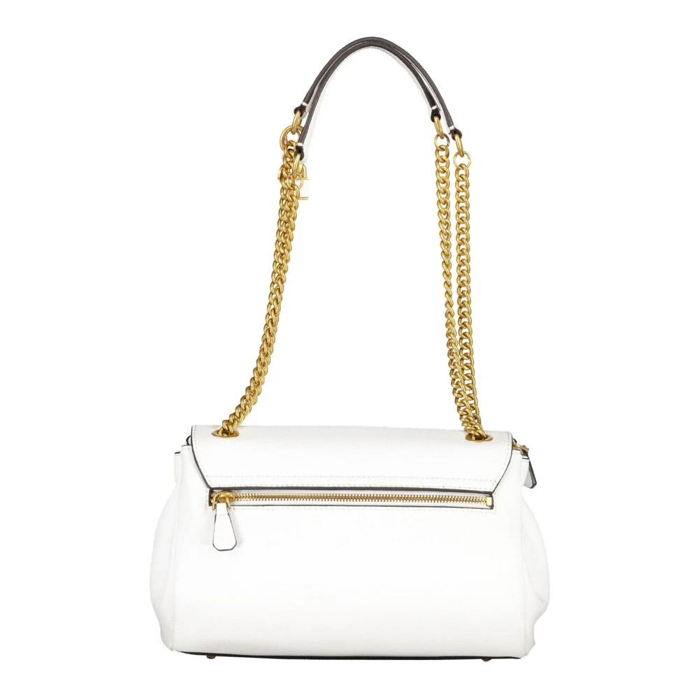 Guess Witte Schoudertas met Kettingriem White Dames
