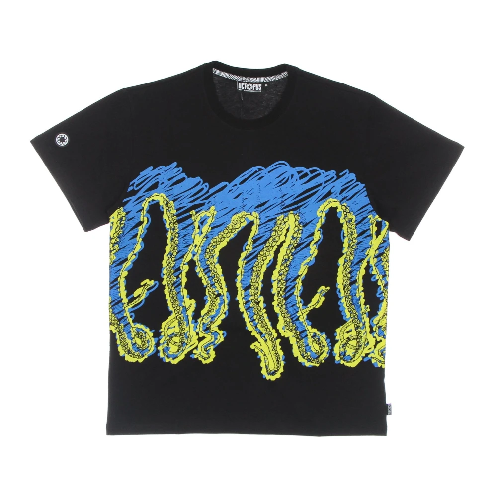 Octopus Zwarte Logo Tee Multicolor Heren