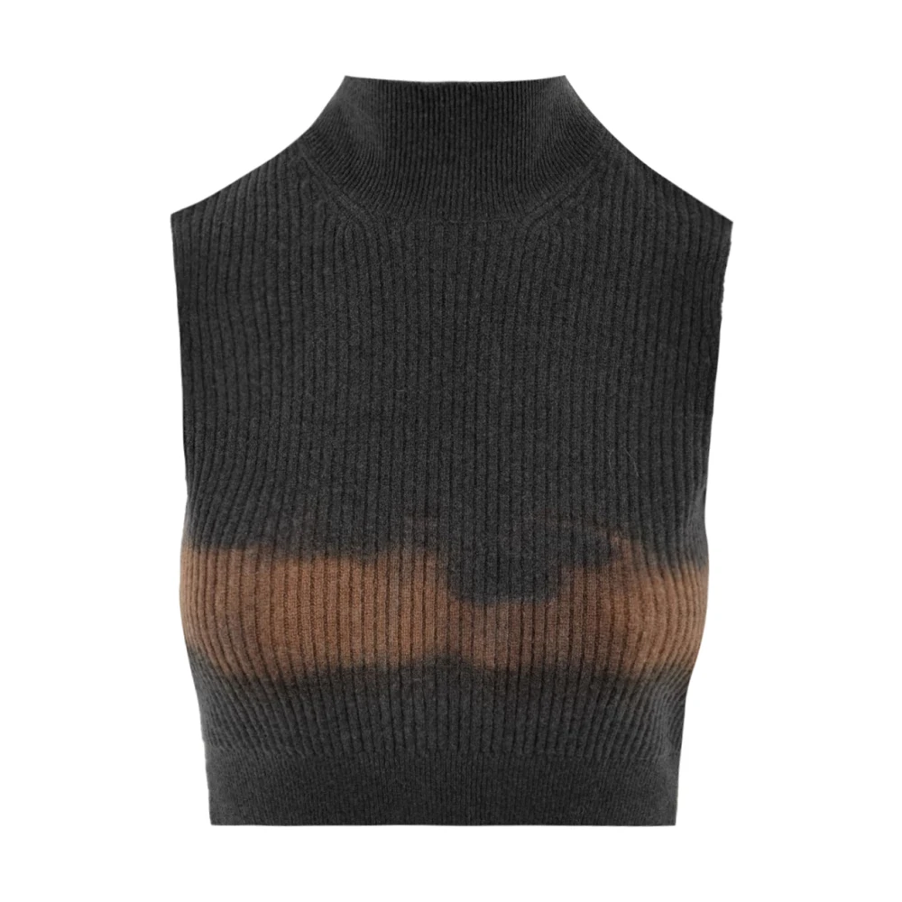Akep Women's Gray Grey Top For Stylish Look - Turtlenecks - M - Knitwear