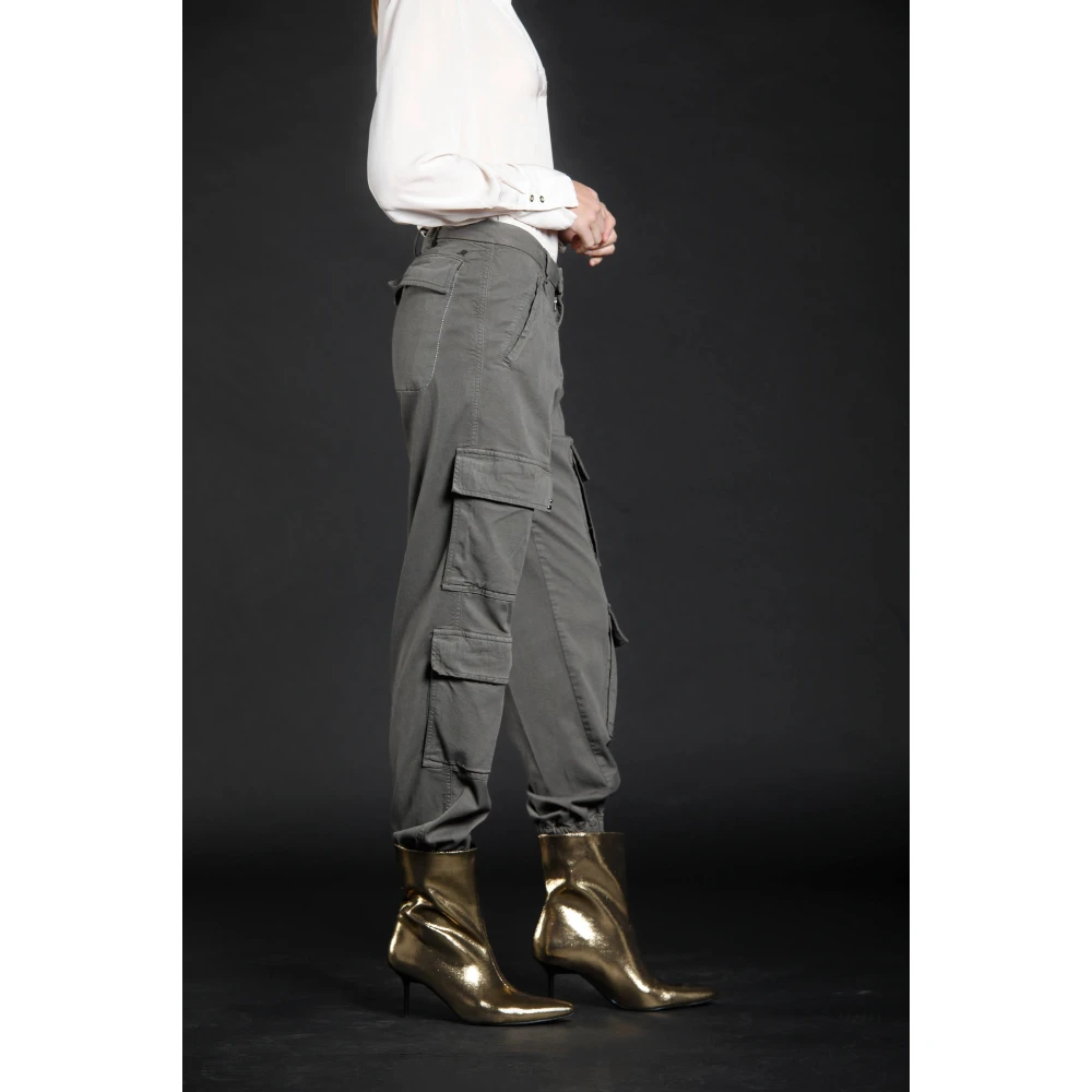 Mason's Curvy Fit Cargo Broek Groen Green Dames