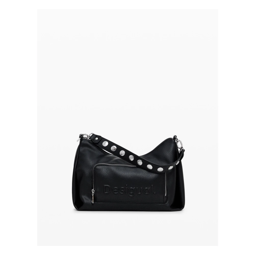 Desigual Stijlvolle Schoudertas Zwart Black Dames