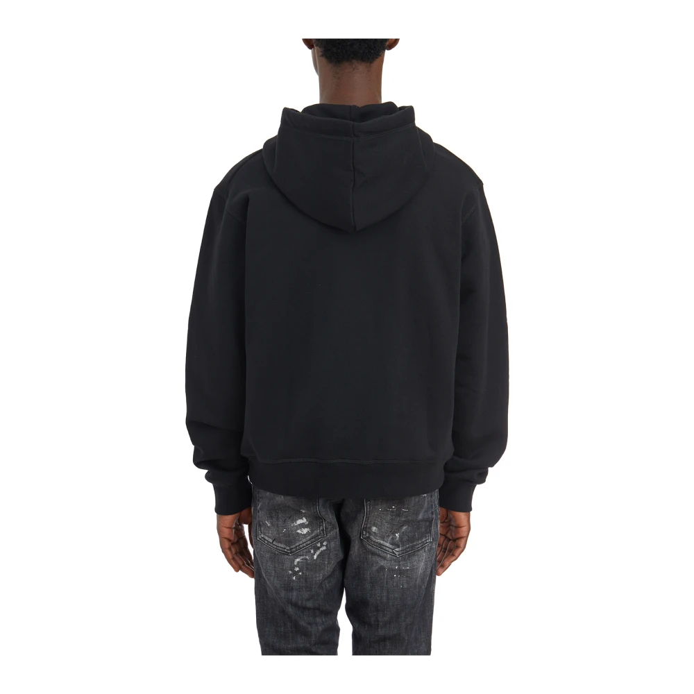 Dsquared2 Hoodie met rits Black Heren