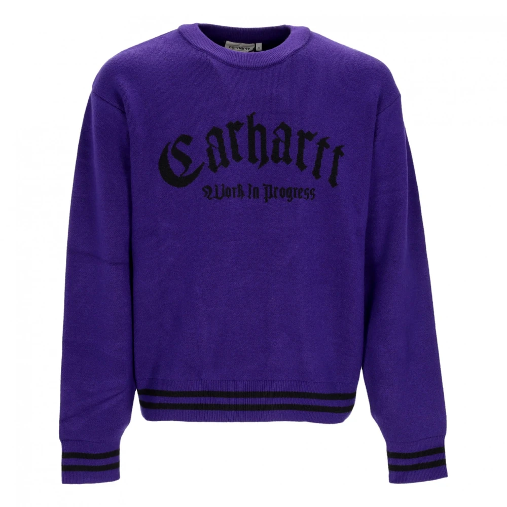 Carhartt WIP Zwarte Onyx Sweater Streetwear Purple Heren