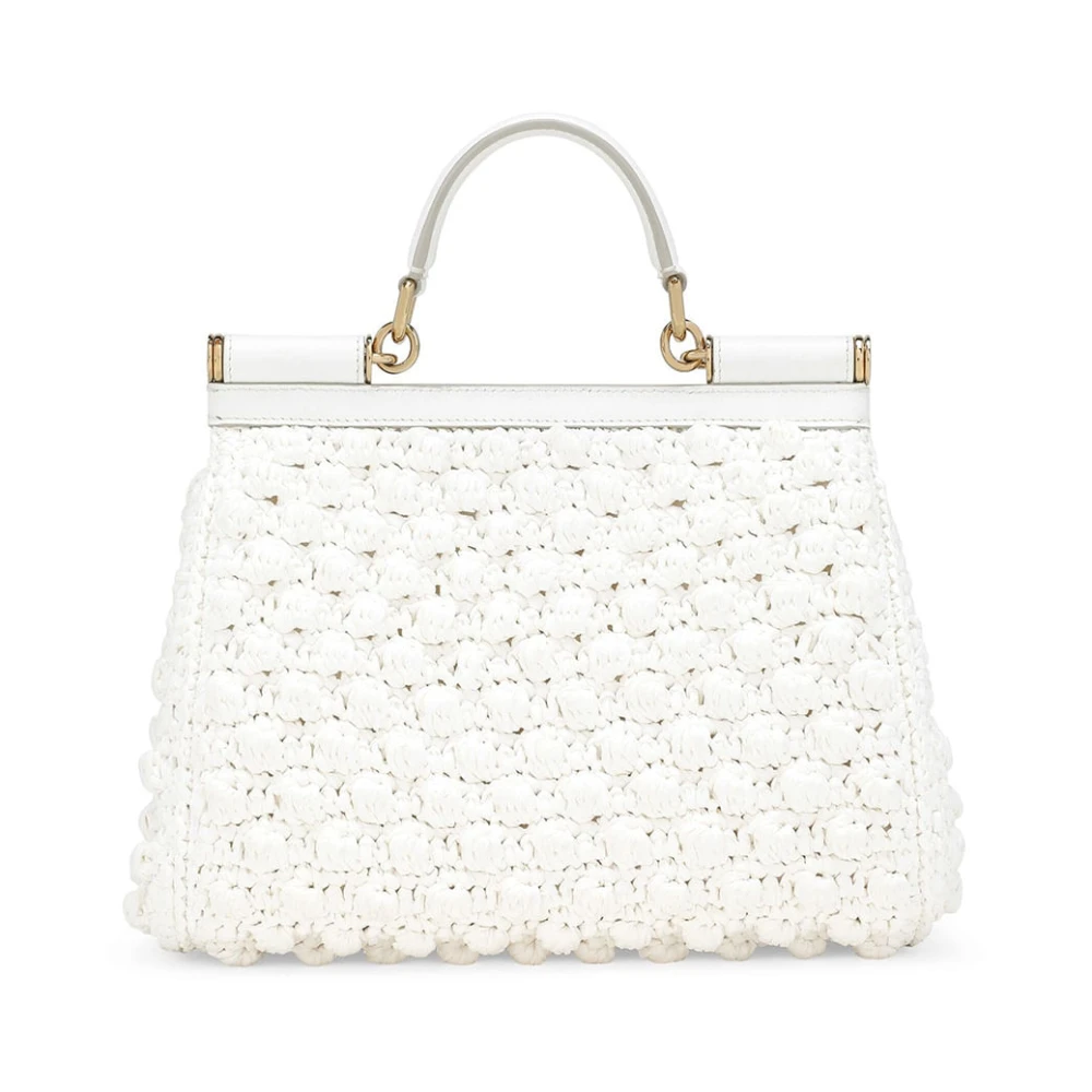 Dolce & Gabbana Stijlvolle Tote Bag met Uniek Ontwerp White Dames