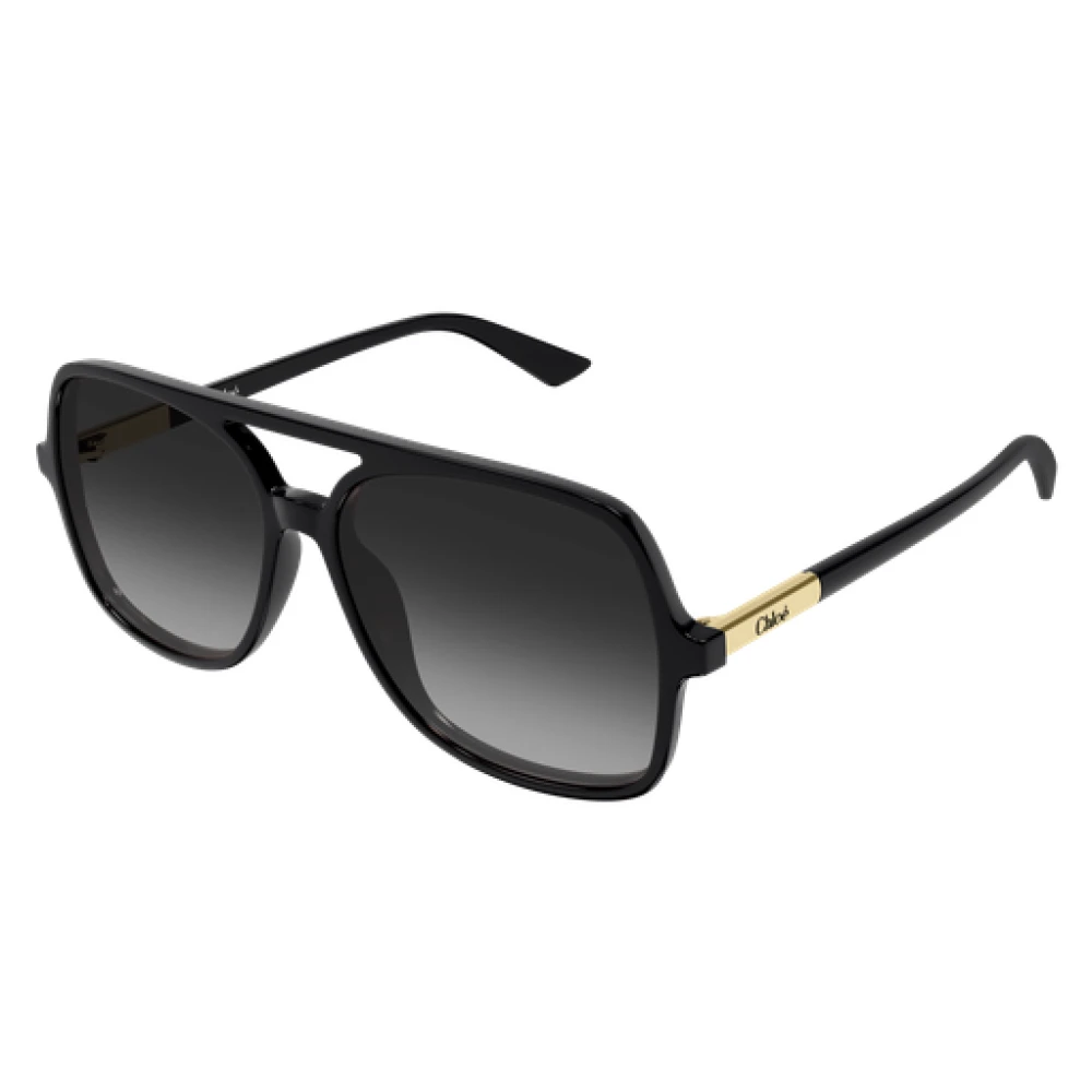 Chloé Unisex Black Pilot Sunglasses - Sunglasses - 57 Mm - Accessories