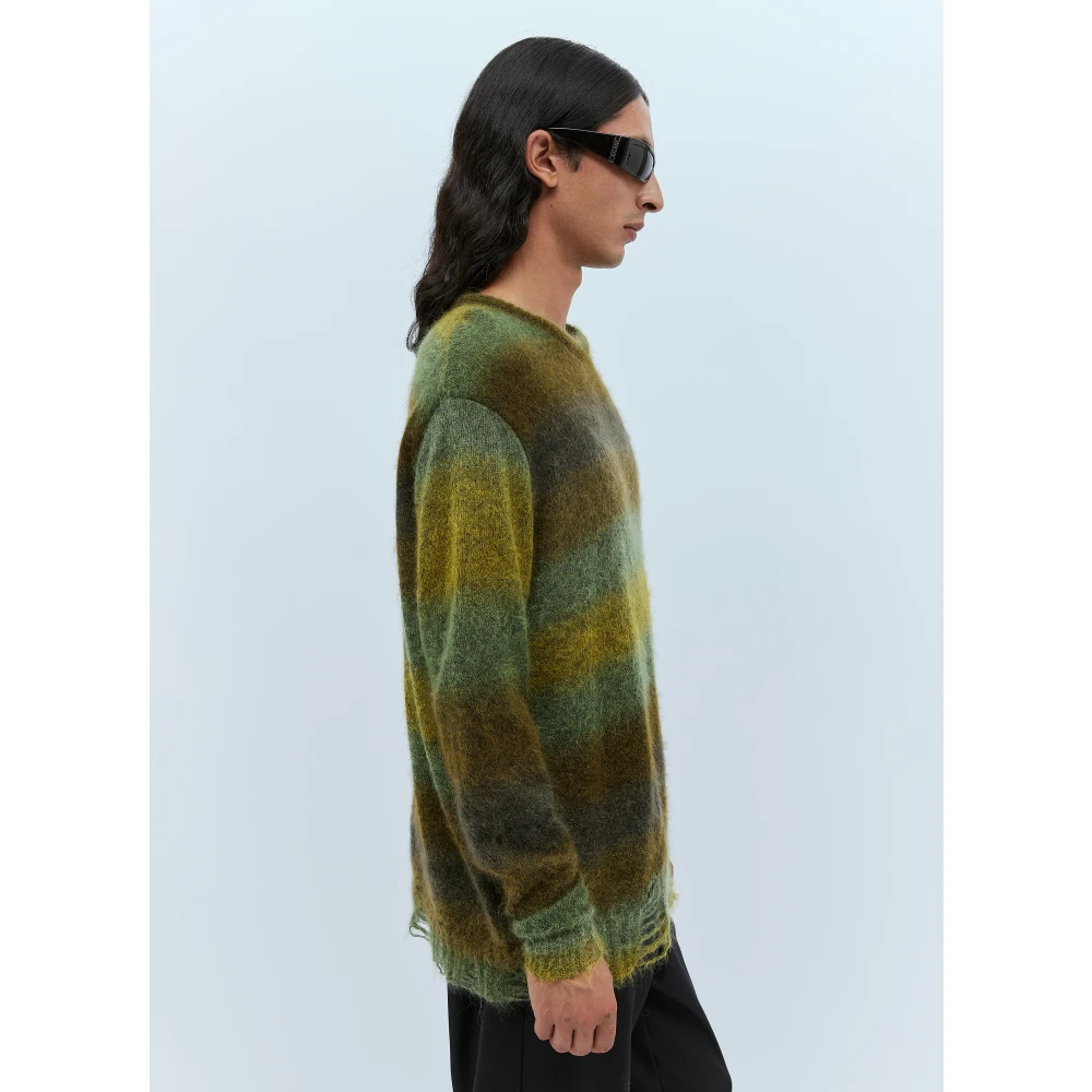 Song for the Mute Gedistresseerde Mohair Trui Multicolor Heren