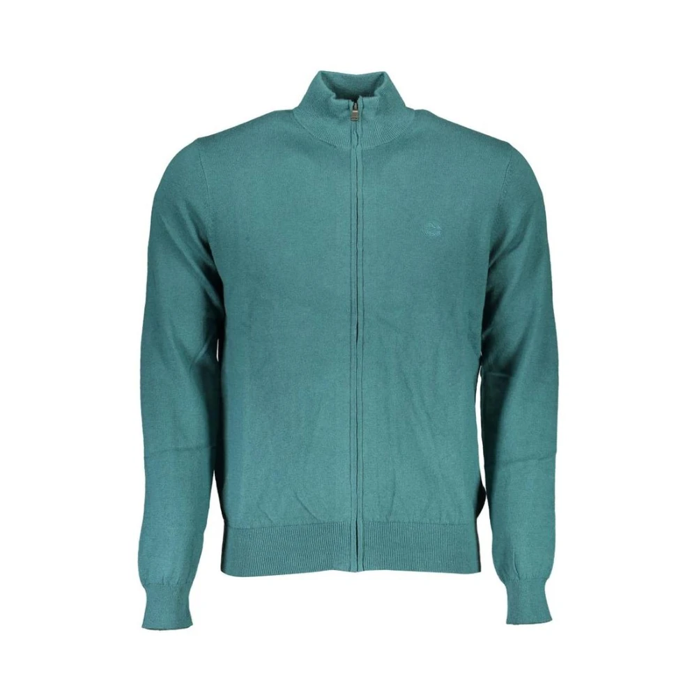 North Sails , Zip-Throughs, Male, Green, Xl, Zipup Knit Cardigan