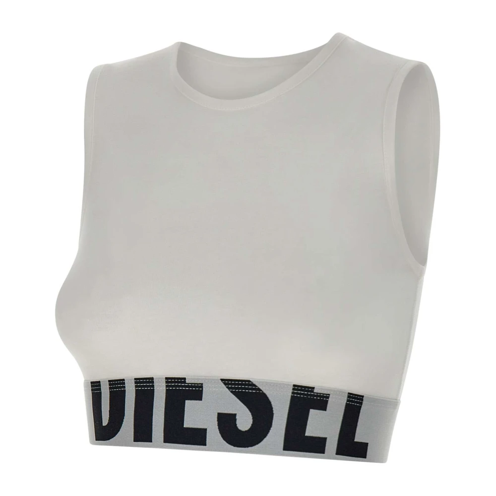 Diesel Witte Katoenen Ada Top White Dames