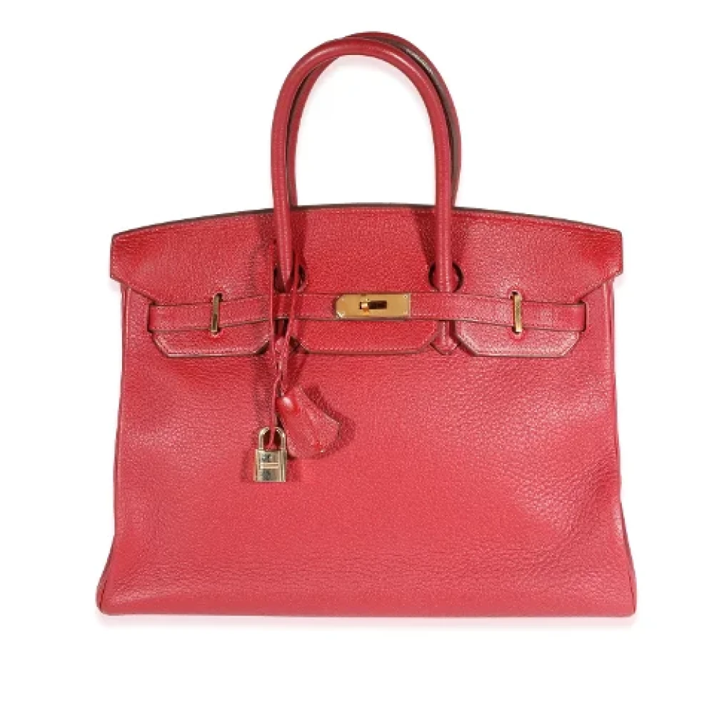 Hermès Vintage Pre-owned Leather handbags Pink Dames