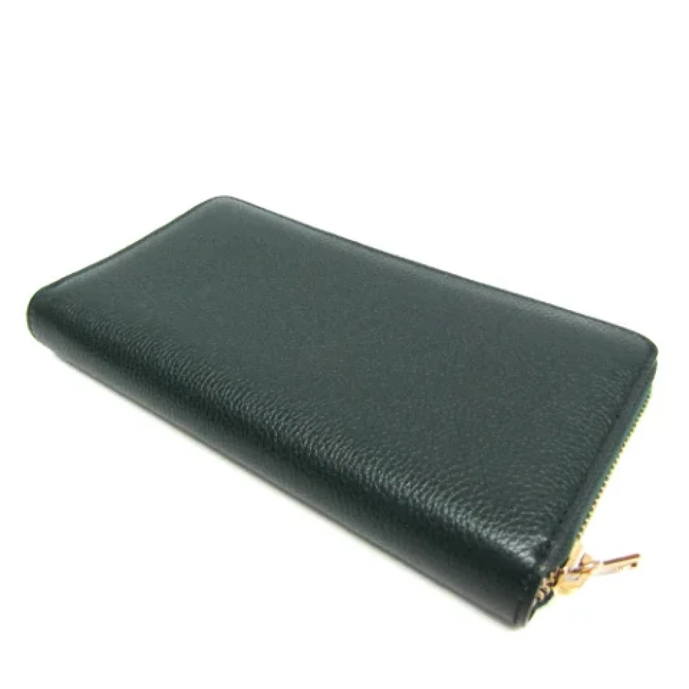 Gucci Vintage Pre-owned Leather wallets Green Dames