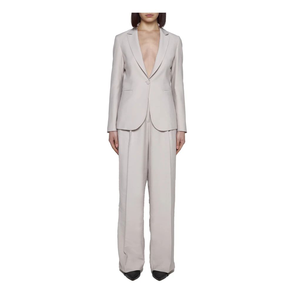 Blanca Vita Beige Broek Elegante Stijl Beige Dames