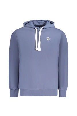 Sweatshirt i bomull med ribbade muddar