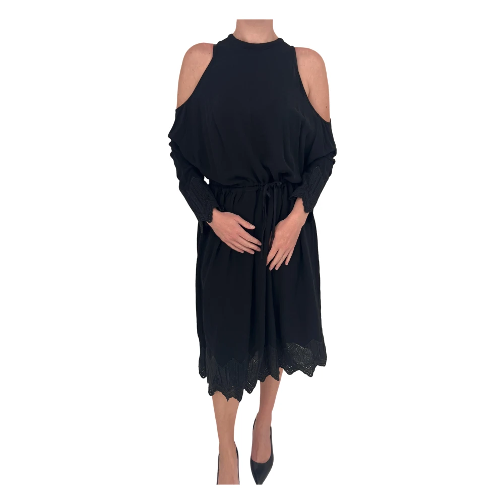 IRO Zwarte Kant Gelegenheidsjurk Black Dames