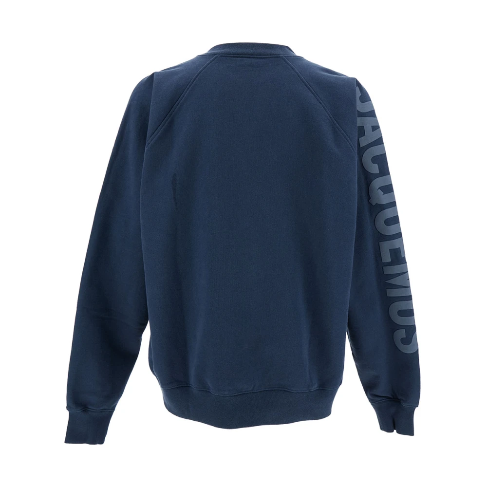 Jacquemus LE Sweatshirt Typo Sweaters Blue Heren