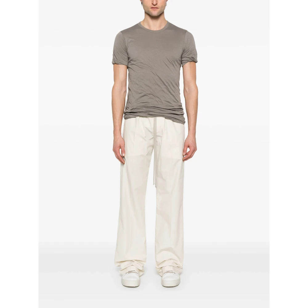 Rick Owens Witte Koordkatoenen Broek Italië White Heren