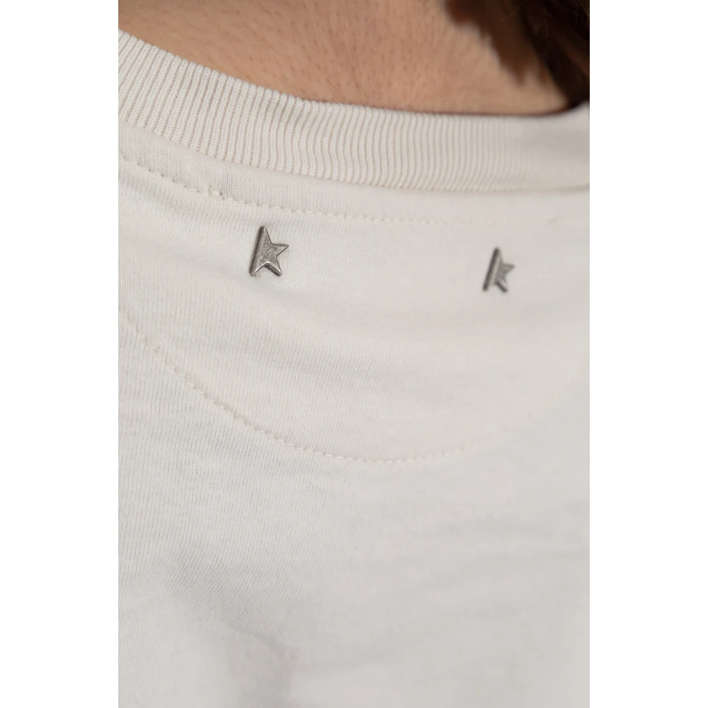 Golden Goose T-shirt met print White Dames