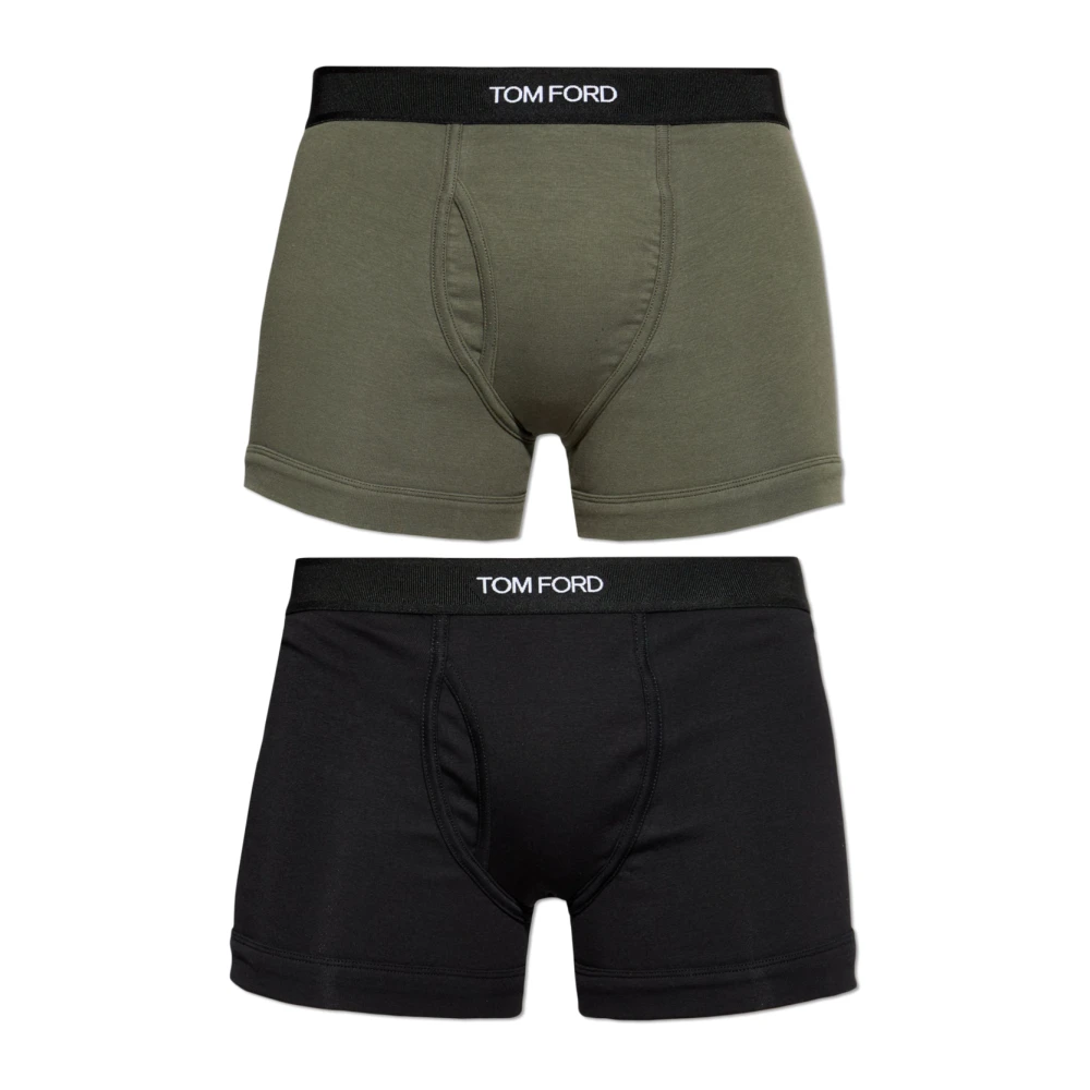 Tom Ford Uomo Multicolor - Cotton Boxer Briefs Two-Pack - Underwear - E - L