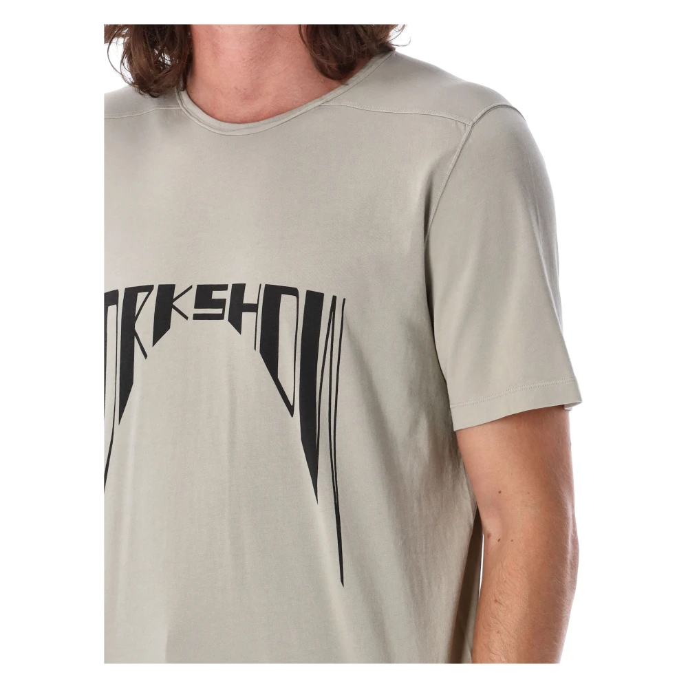 Rick Owens Level T-Shirt met grafische print Gray Heren