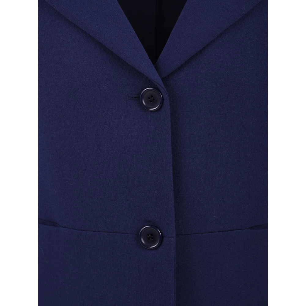 Aspesi Blauwe Jas Model 0760 2213 10 Blue Dames