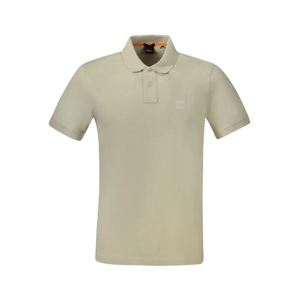 Hugo Boss Beige Katoenen Poloshirt Beige Heren