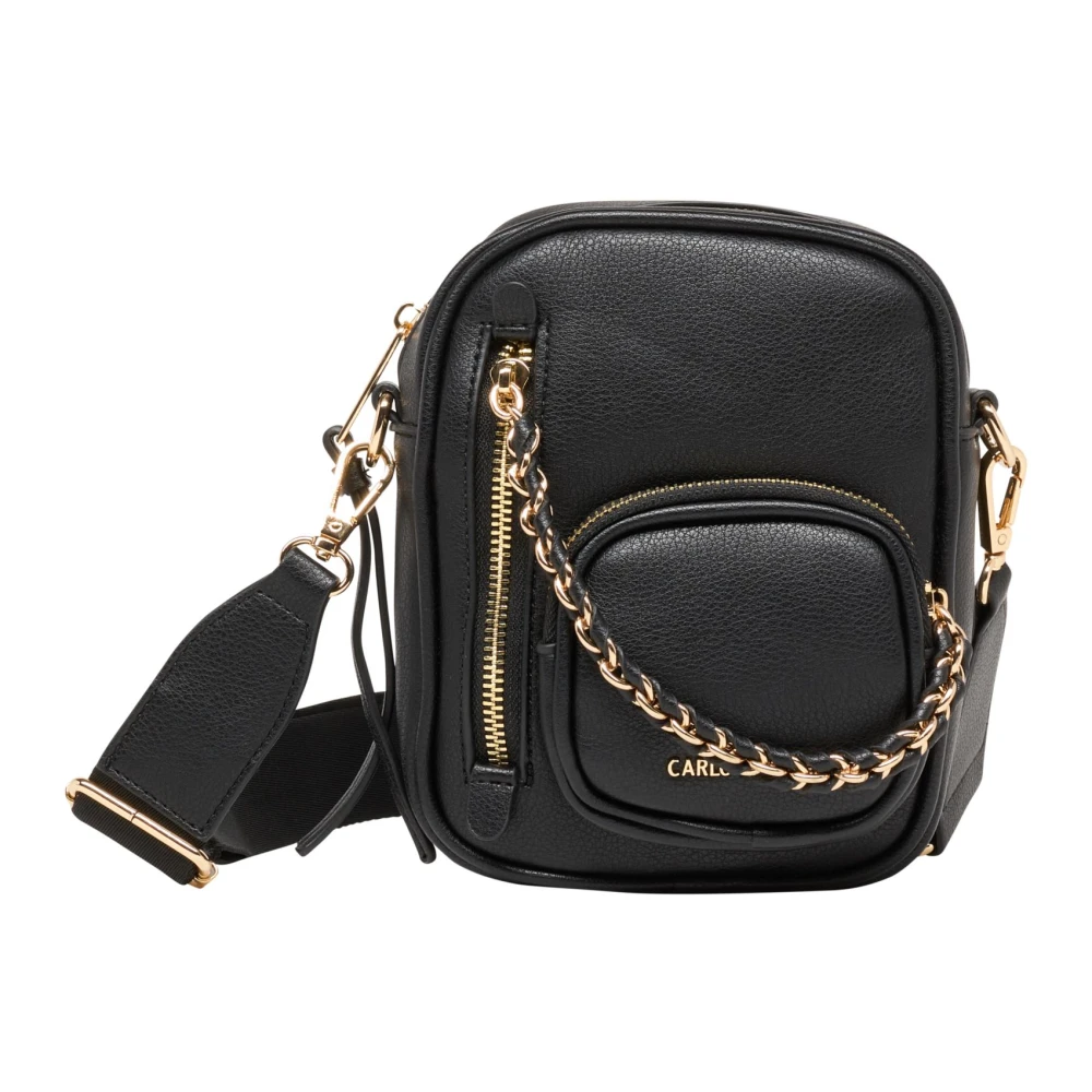 Carlo Colucci Women's Black Versatile Chain Bag