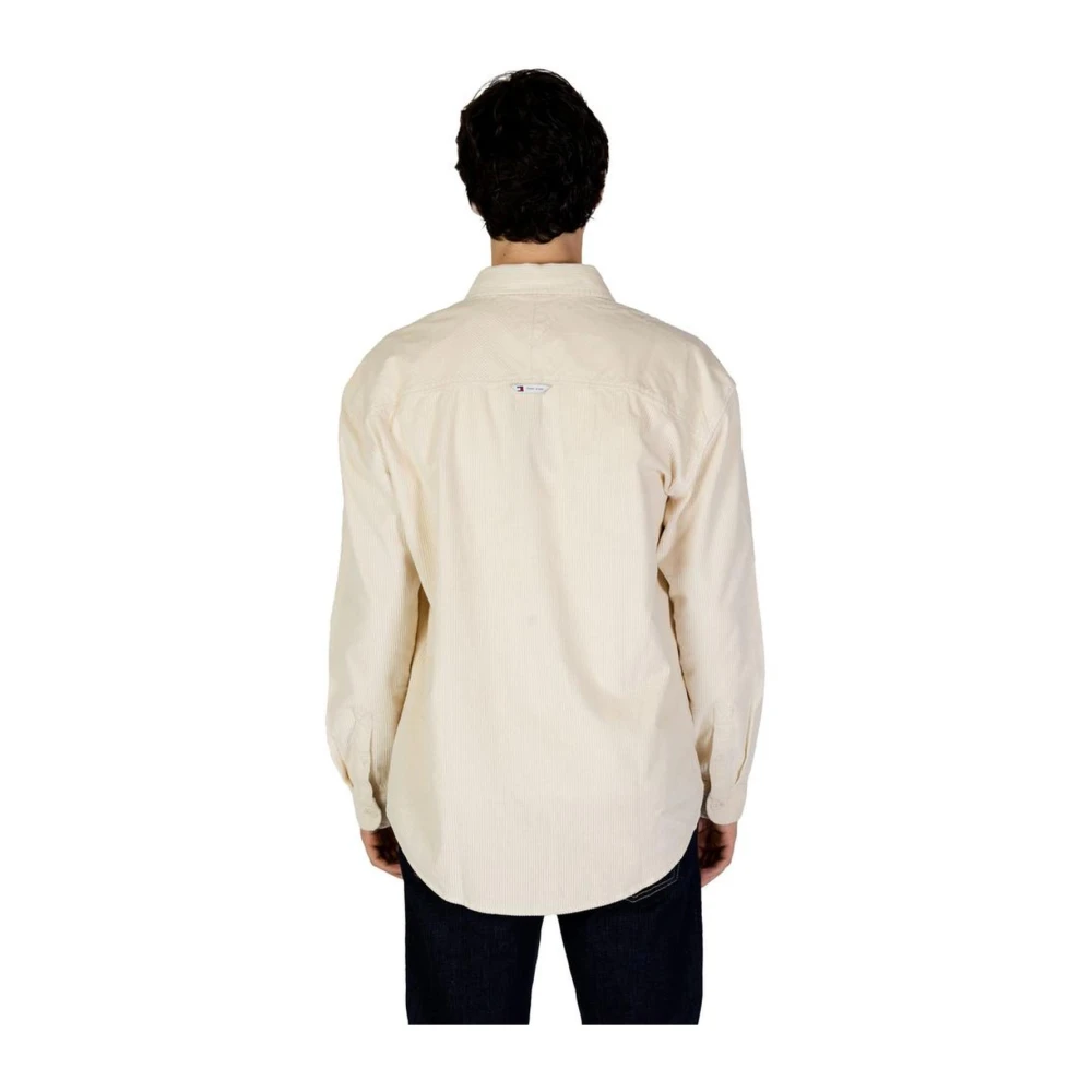 Tommy Jeans Katoenen overhemd in herfst winter collectie Beige Heren