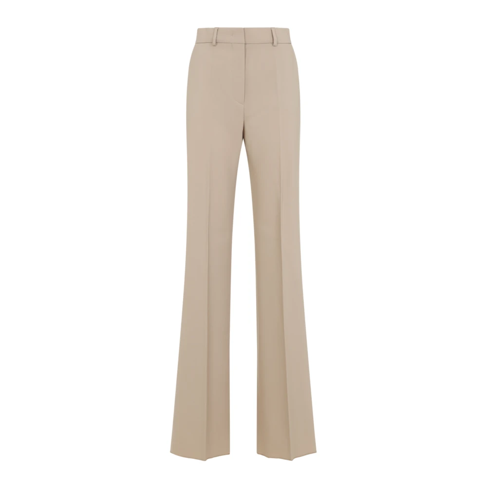 SPORTMAX Chique Naakt Wollen Broek Beige Dames