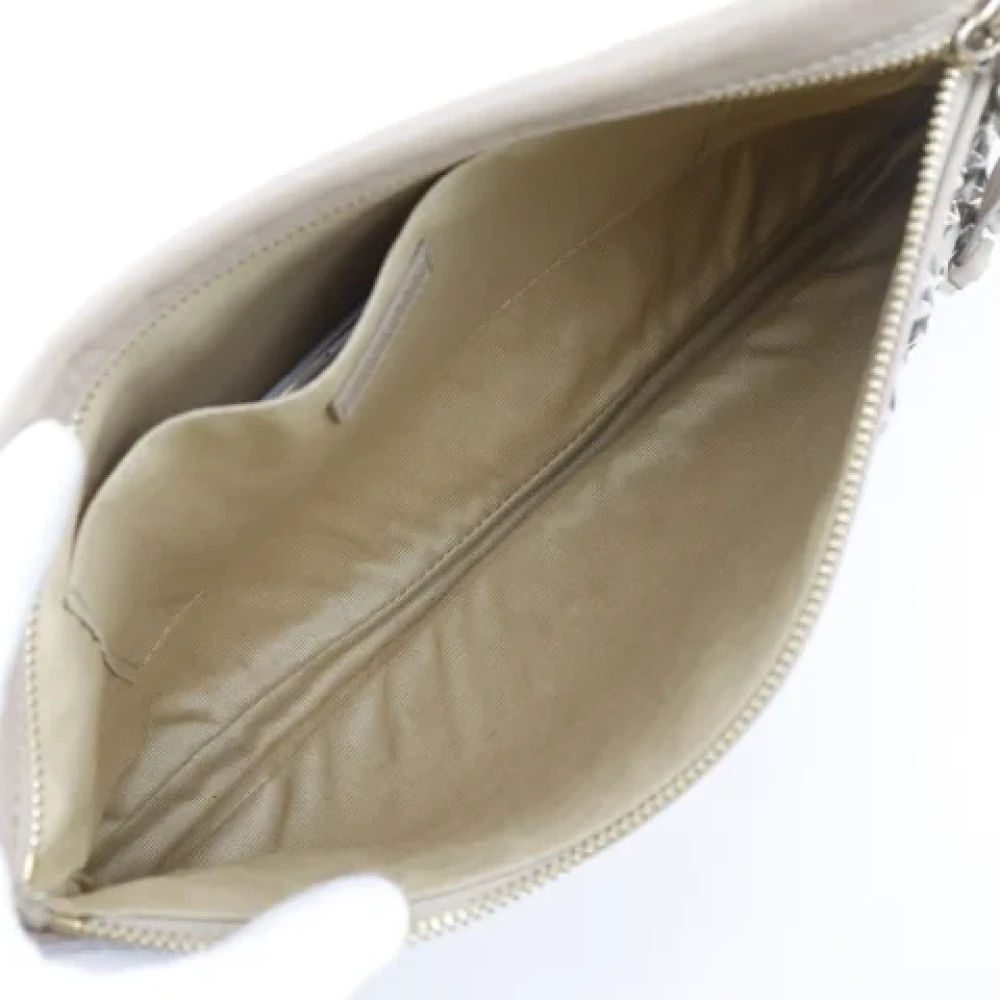 Jimmy Choo Pre-owned Leather handbags Beige Dames